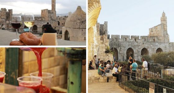 סיור בעקבות משקאות ירושלמים במוזיאון מגדל דוד (צילומים: עודד אנטמן, ריקי רחמן)