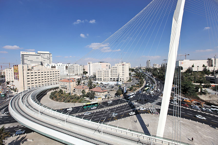 גשר המיתרים, ירושלים כללי, (צילום: אורן בן חקון)