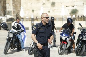 מסע אופנוענים מרגש למען לוחמי מג"ב ושוטרי ירושלים (צילום: דוברות המשטרה)