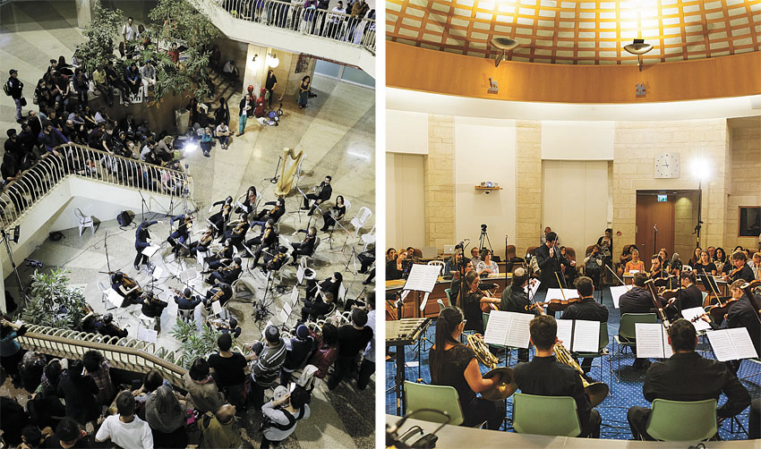 מופעים קודמים של תזמורת הרחוב הירושלמית (צילומים: ילנה קווטני, אריק פוטרמן)
