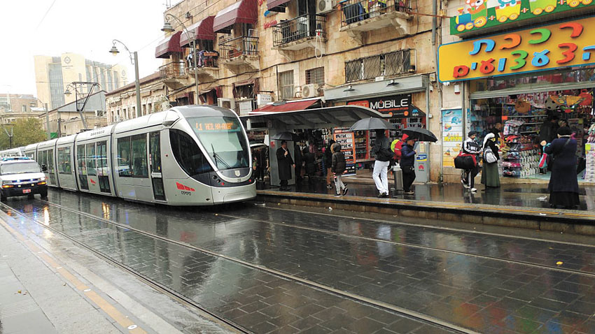 גשם בירושלים (צילום: ארנון בוסאני)