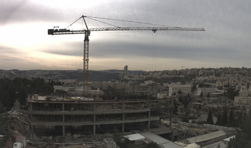 מתוך הסרטון - הקמת הבניין למדעי המוח באוניברסיטה העברית (צילום: מרכז אדמונד ולילי ספרא למדעי המוח)
