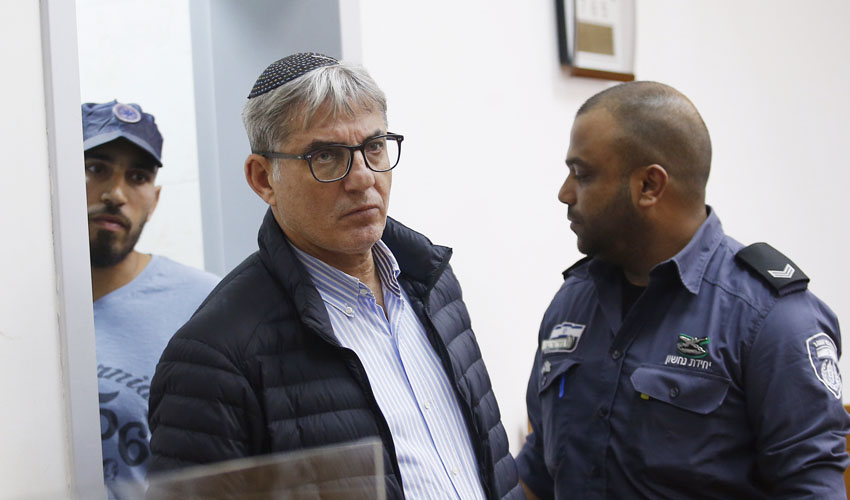 מאיר תורג'מן בהארכת המעצר, היום בבית המשפט (צילום: מגד גוזני)