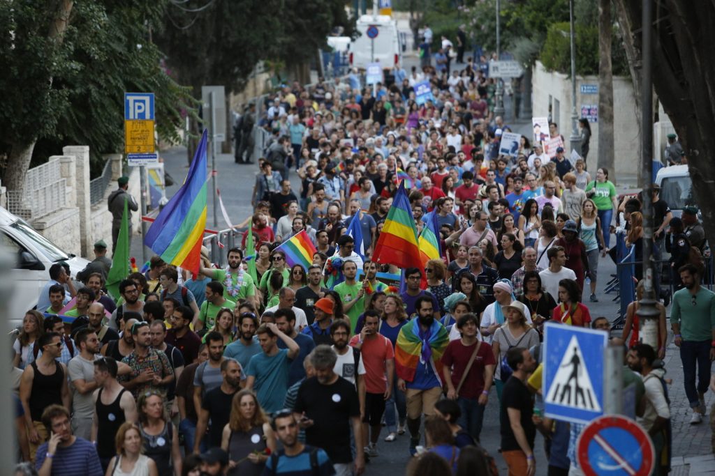 מצעד הגאווה בירושלים (צילום: אורן בן-חקון)