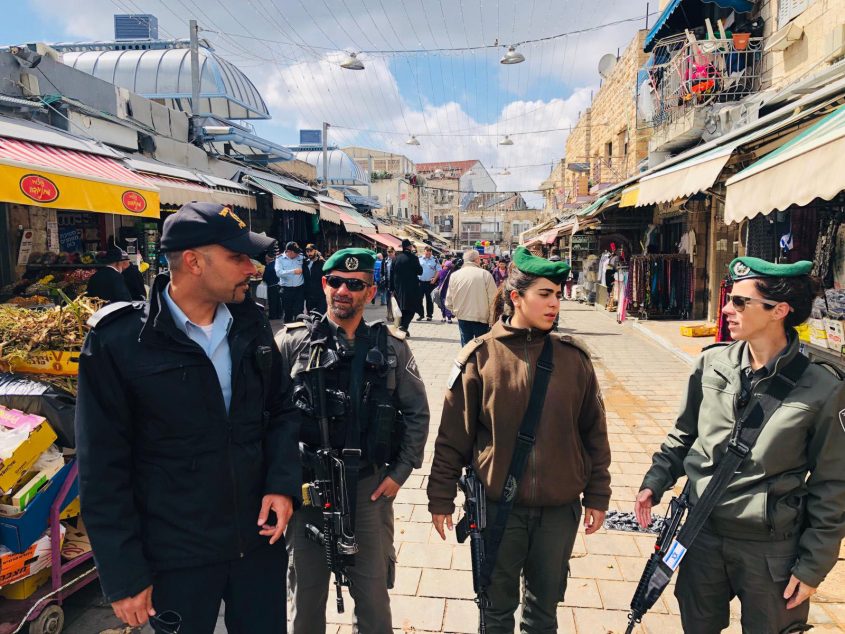 כוננות משטרתית, חג הפסח 2019 בירושלים (צילום: דוברות המשטרה)