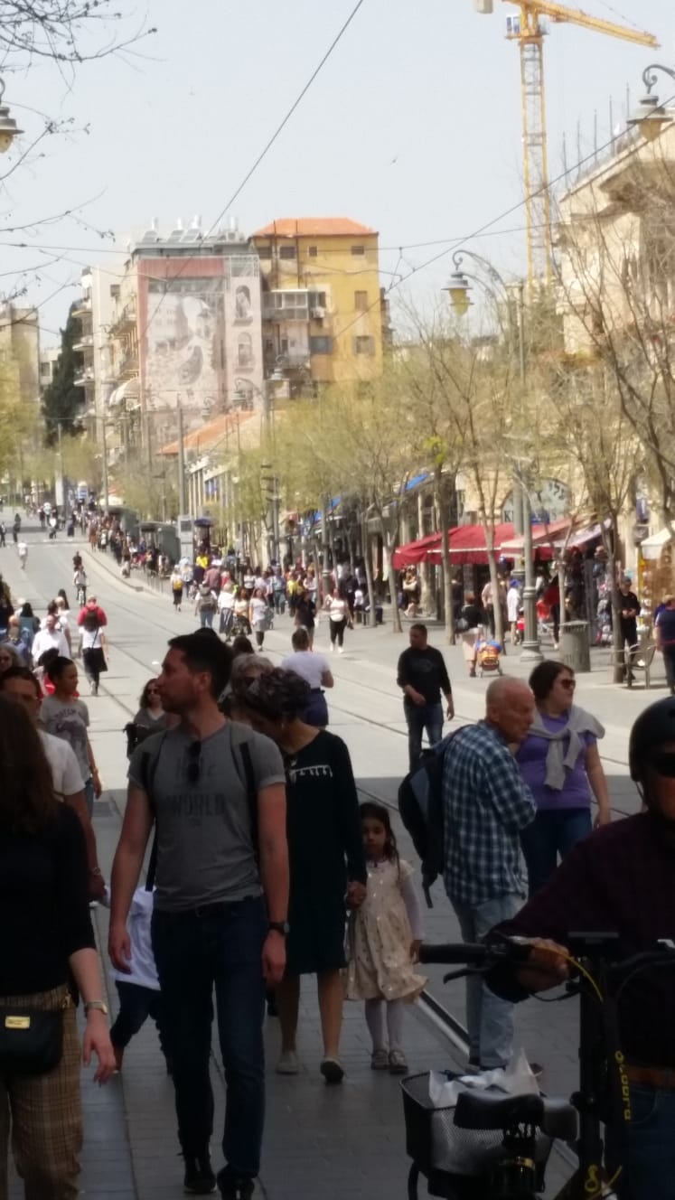רחוב יפו בירושלים, יום הבחירות 2019