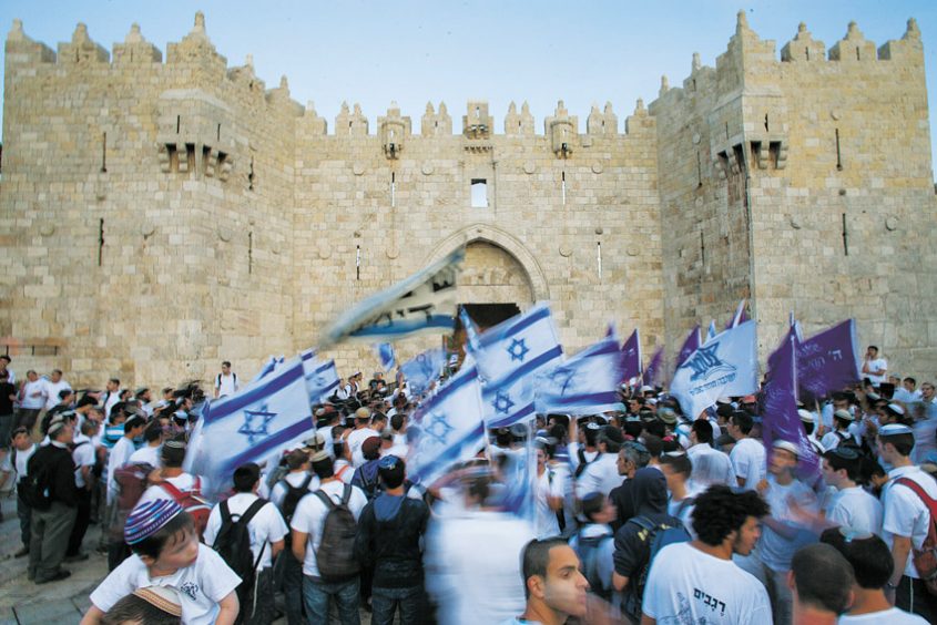 מצעד ריקוד הדגלים, יום ירושלים 2019 (צילום: אמיל סלמן)