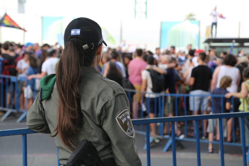 מצעד הגאווה בירושלים 2019 (צילום: דוברות המשטרה)