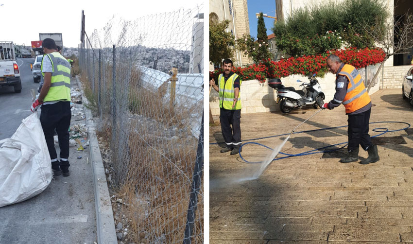 ירושלים בחגים: עלייה של כ-40 אחוז בכמות האשפה שנאספה בחול המועד