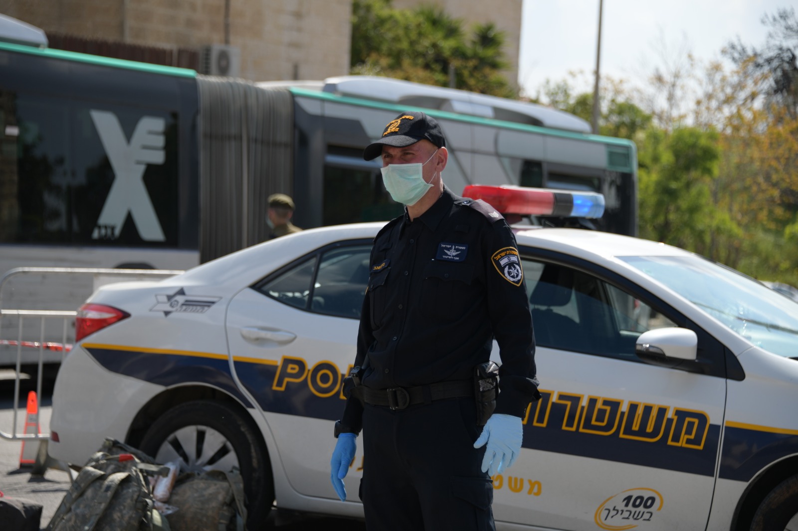 אכיפת סגר הקורונה בירושלים (צילום: דוברות המשטרה)