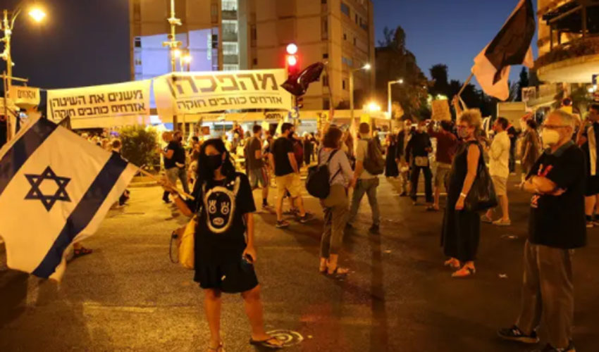 הפגנת בלפור: השבוע ה-25 ברציפות למחאה נגד נתניהו