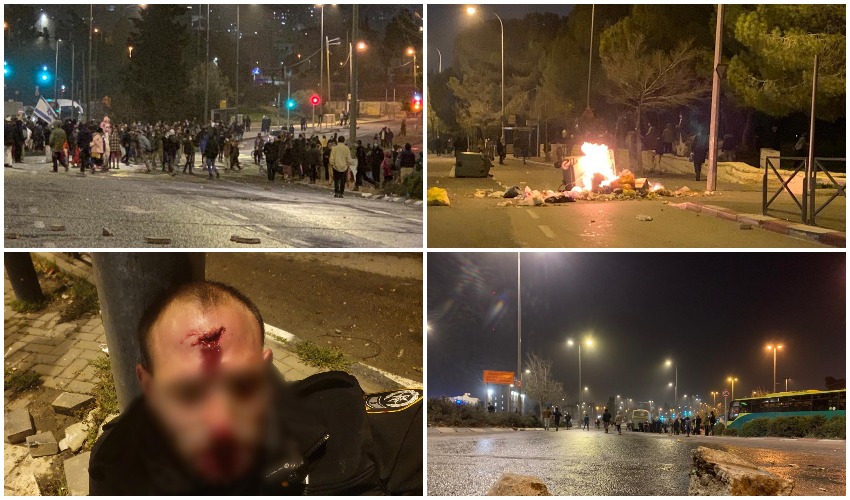 העימותים האלימים במחאה על מות אהוביה סנדק: 11 שוטרים נפצעו, 21 מפגינים נעצרו