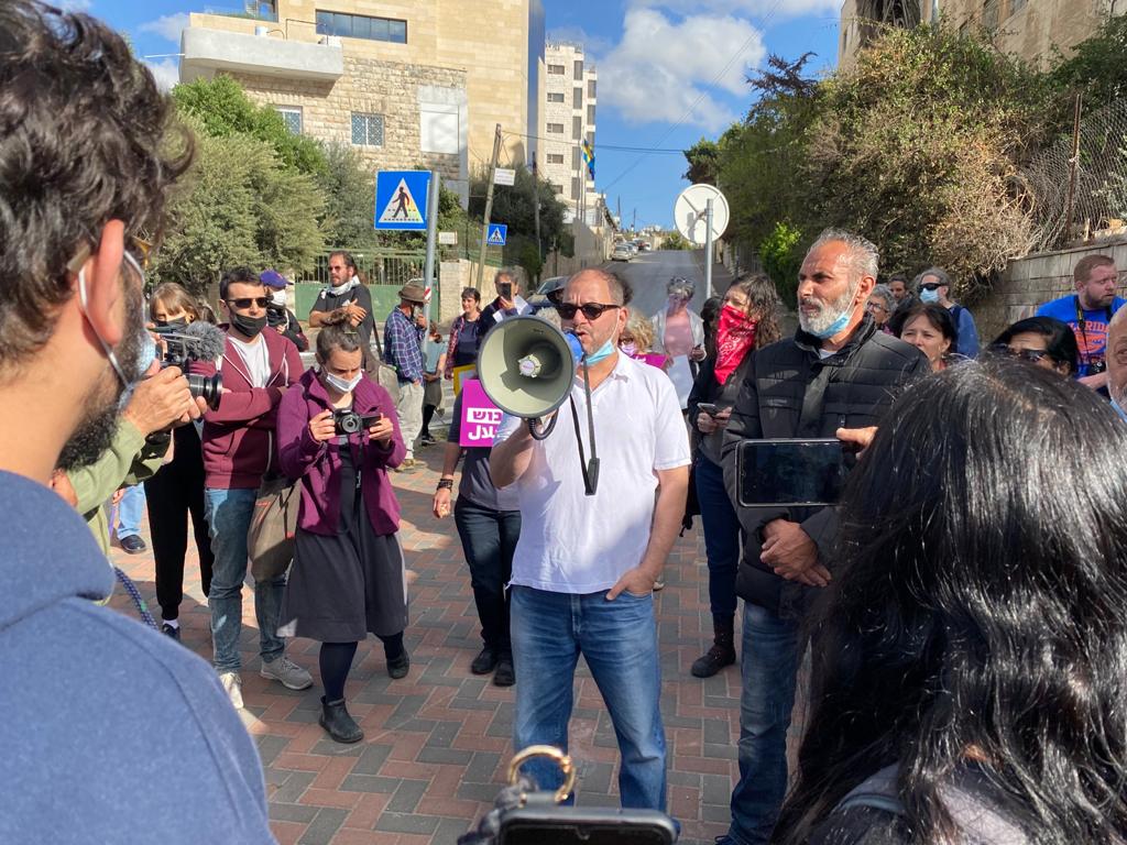 הפגנה בשייח גר'אח (צילום: פפה אללו)