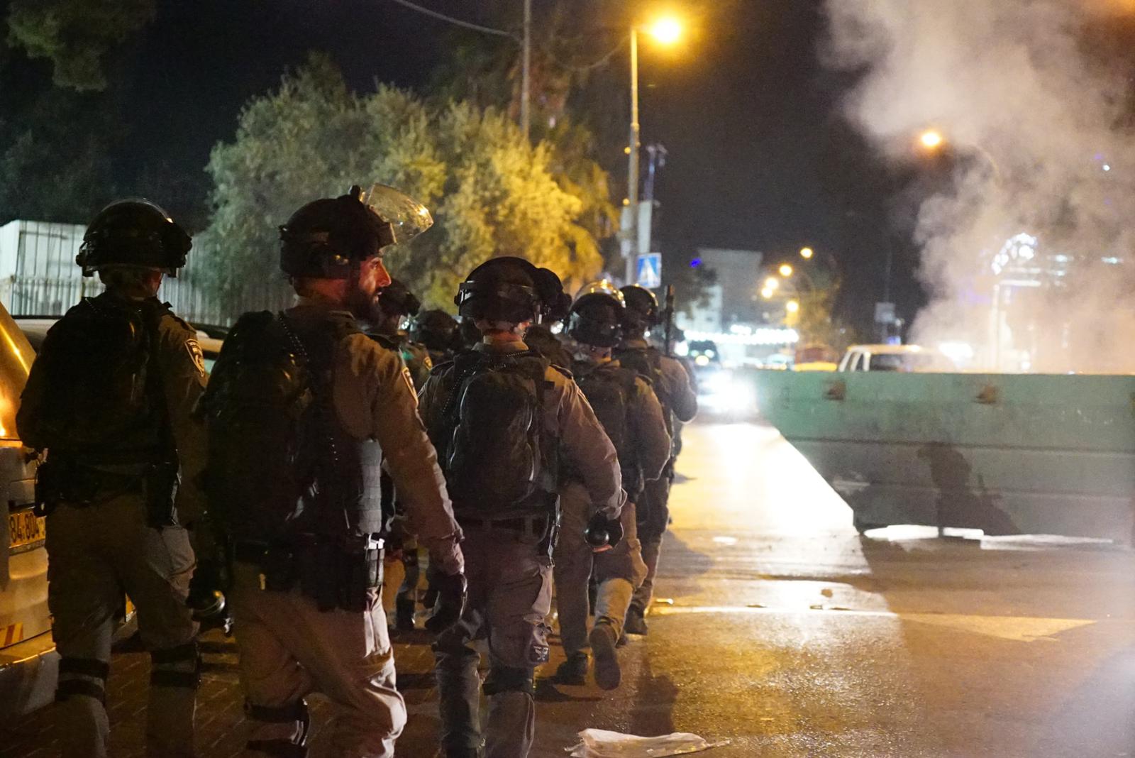לילה של אלימות קשה בירושלים (צילום: דוברות המשטרה)