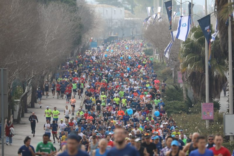 מרתון ירושלים בשנת 2019 (צילום: פלאש 90)