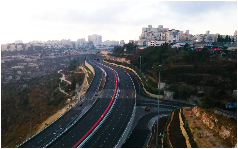 מחלף סחרוב לכיוון ירושלים (צילום: ארנון בוסאני)