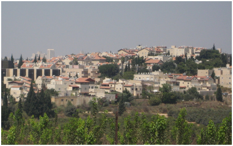 שכונת ארנונה - מבט מכיוון רמת רחל (צילום:me, CC BY 3.0, via Wikimedia Commons)