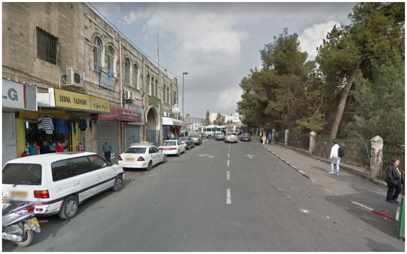 רחוב סאלח אל דין במזרח ירושלים (צילום: גוגל מפות)