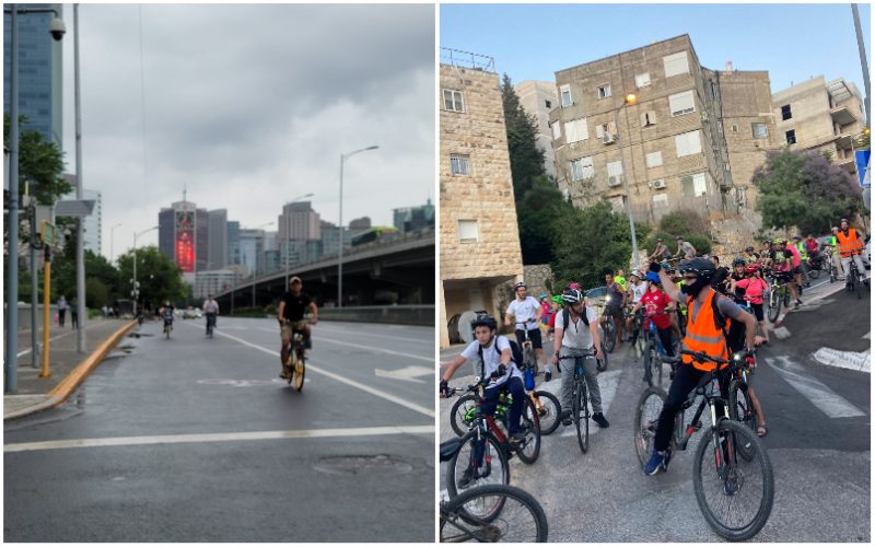רכיבת חודש יוני של 'ירושלים בשביל אופניים, מסלולי אופניים בבייג'ינג (צילומים: 'ירושלים בשביל אופניים', גל פרימק)