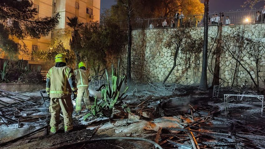 אירוע השריפה בנוה יעקב (צילום: דוברות כב"ה ירושלים)