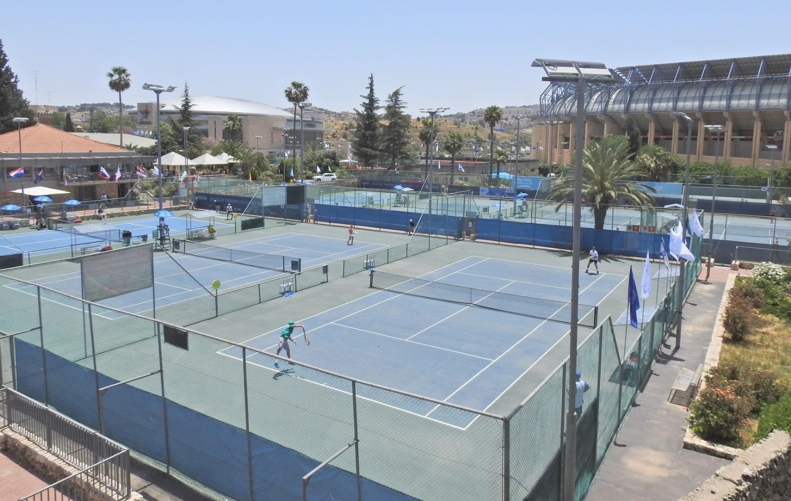 מגרשי הטניס בירושלים (צילומים: איגוד הטניס בישראל)