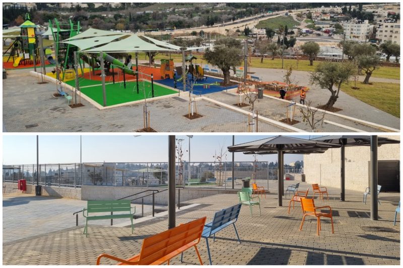 פארק 'פתחת קדרון' בוואדי ג'וז (צילום: דוברות עיריית ירושלים)