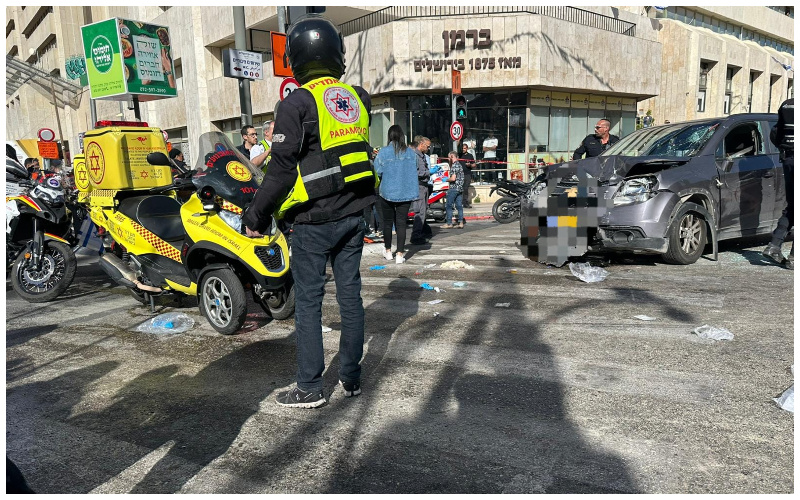 בערב יום הזיכרון: חמישה פצועים בפיגוע דריסה בשוק מחנה יהודה. הנהג נוטרל