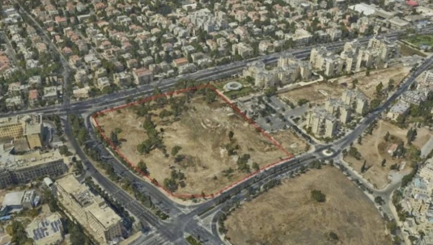 השטח המיועד לשגרירות ארה"ב בירושלים (צילום: עיריית ירושלים)