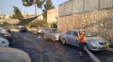 ניקיון רחובות ירושלים (צילום: אגף תברואה-עיריית ירושלים)