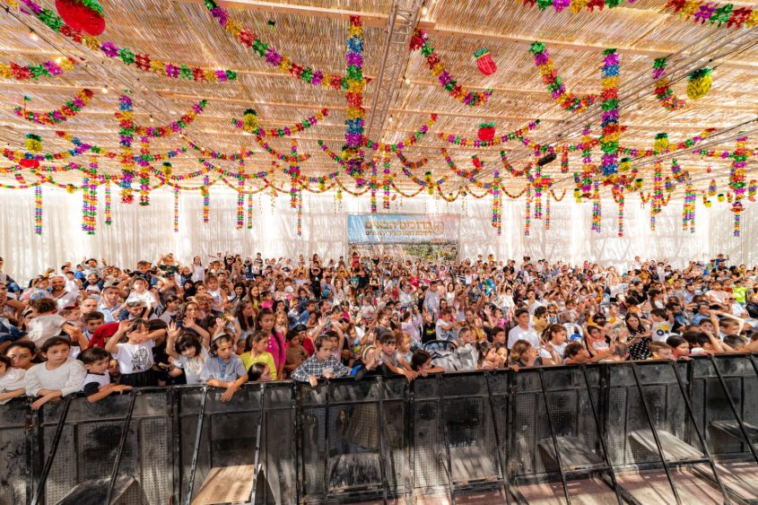סוכת ירושלים (ראש העיר) בכיכר ספרא (צילום: חיים טויטו)