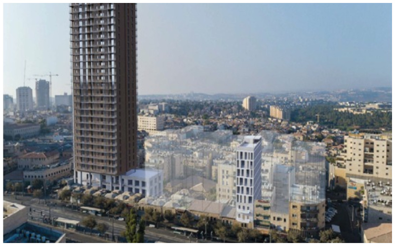 הדמיית הפרויקט בשכונת אבן ישראל (צילום הדמיה: משרד בריידמן אגמון ויסבאום אדריכלים)