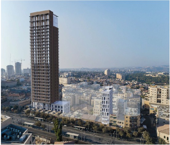 הדמיית הפרויקט בשכונת אבן ישראל (צילום הדמיה: משרד בריידמן אגמון ויסבאום אדריכלים)