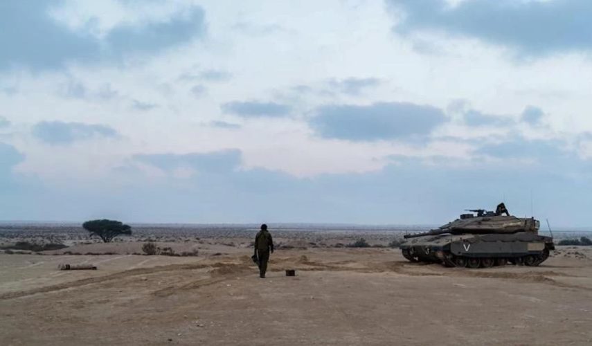 סרן ק' בשטח (צילום: דובר צה"ל)