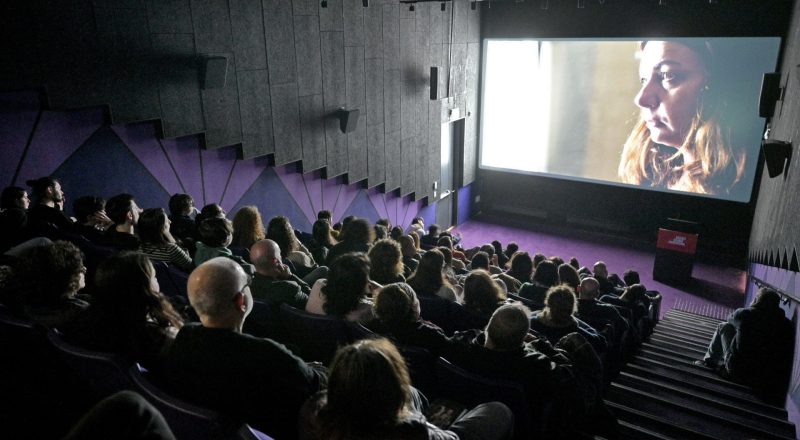 הקרנה למפונים ב'סם שפיגל' (צילום: באדיבות 'סם שפיגל')