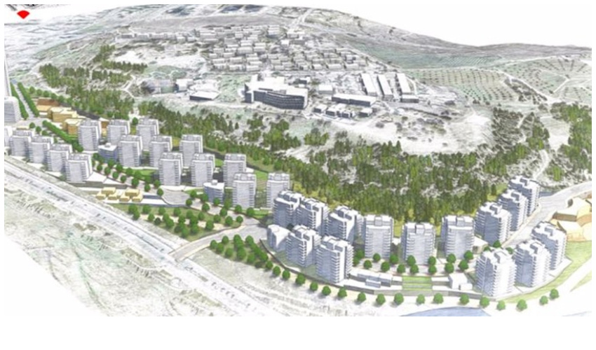 הדמיית השכונה החדשה - תוכנית אמת המים התחתונה (צילום הדמיה: ארי כהן-מיכאל וינד אדריכלות ובינוי ערים)