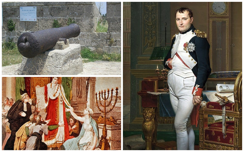 נפוליאון בונפרטה, תותח נפוליאון בעכו (צילומים: באדיבות הספרייה הלאומית, מתוך ויקיפדיה)