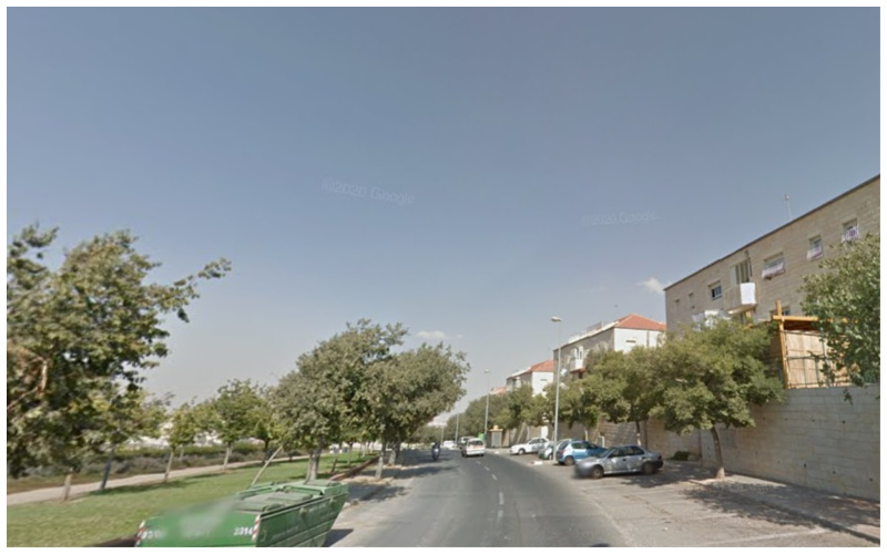 רחוב משה רחמילביץ בפסגת זאב (צילום: גוגל מפות)