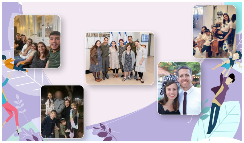 משפחות וסל, סיני, זרביב, אפל וגרשינסקי (צילומים: אלבומים משפחתיים)
