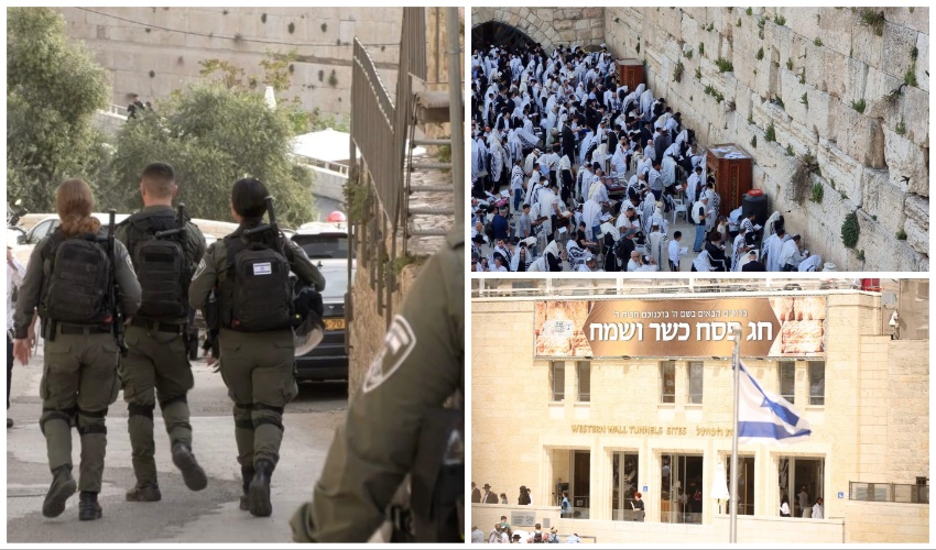 פסח 2023 בירושלים (צילומים: דוברות המשטרה)