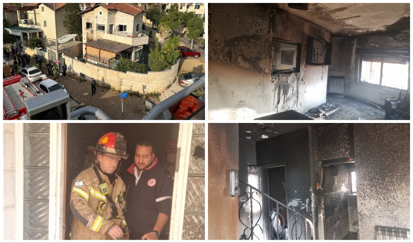 האסון הבוקר בפסגת זאב: 2 הרוגים ו-5 פצועים בשריפה בבניין מגורים