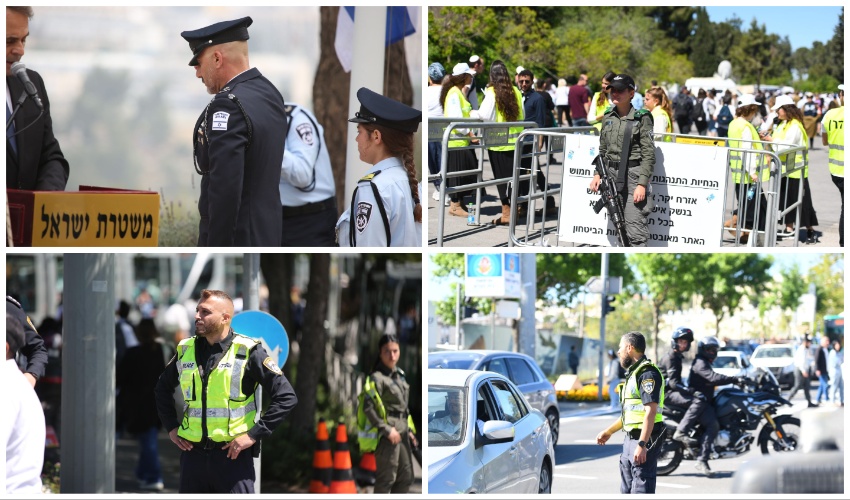 פעילות משטרת ירושלים ביום הזיכרון 2023 (צילומים: דוברות המשטרה)