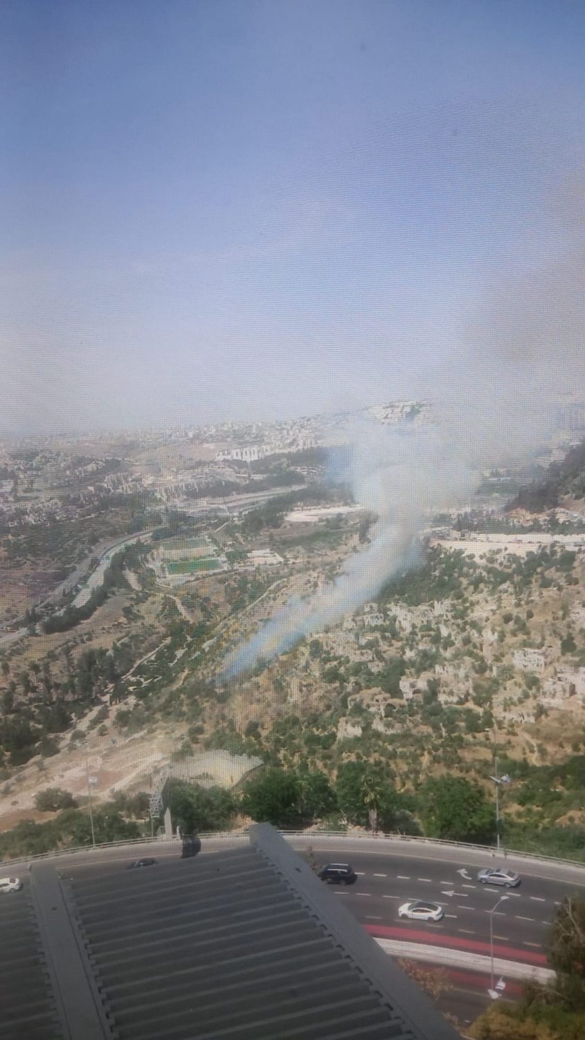 השריפה ביער הארזים (צילום: תיעוד מבצעי כב"ה)