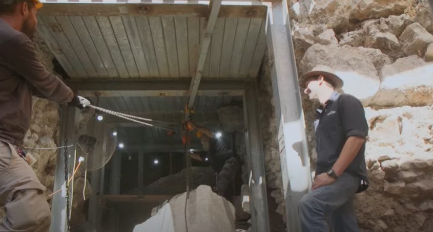 אתר החפירות בגן הארכיאולוגי ע"ש דוידסון (צילום: אמיל אלג'ם-רשות העתיקות)