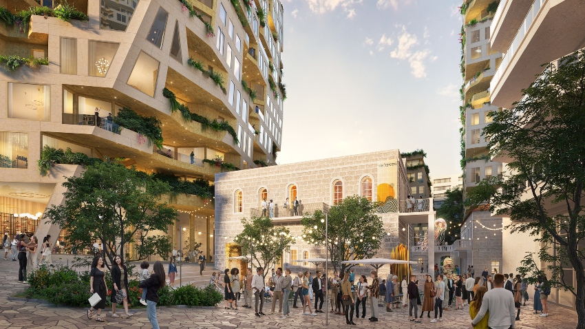 מתחם חסבון (הדמיה: משרד MVRDV)