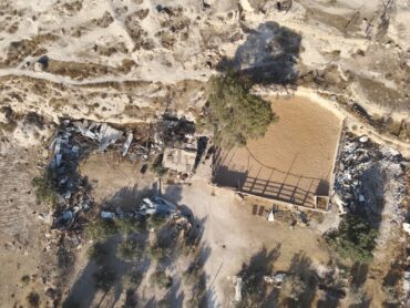 שטח הבניה הבלתי חוקי ליד אום ליסון וצום באהר (צילום: תנועת רגבים)