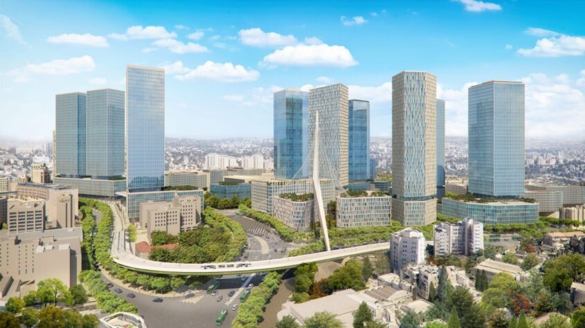 רובע הכניסה לירושלים (צילום הדמיה: עדן - החברה לפיתוח כלכלי בירושלים)