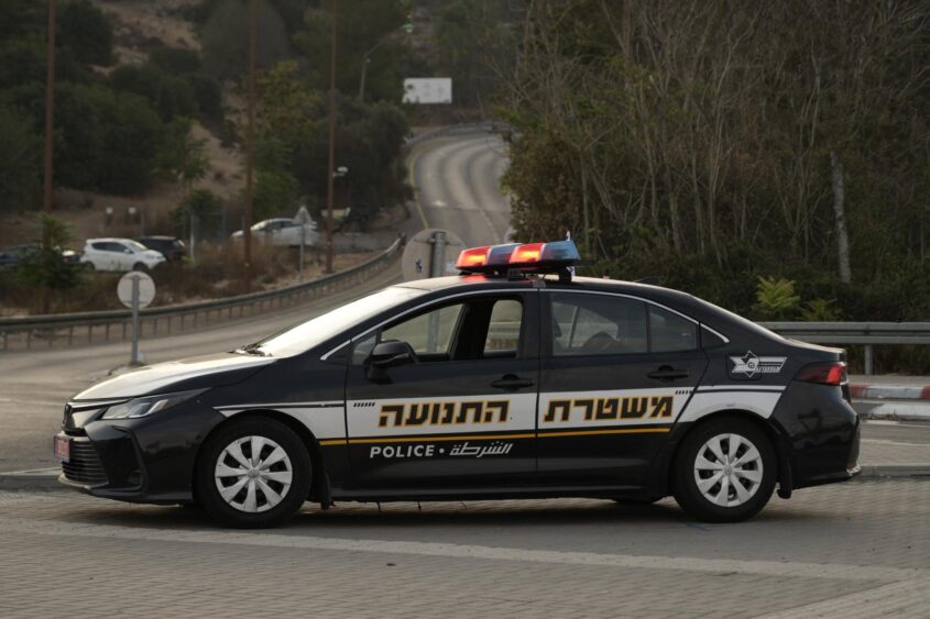 חסימות כבישים בדרך לירושלים (צילומים: דוברות המשטרה)