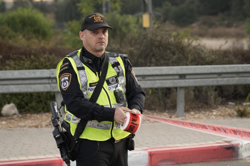 חסימות כבישים בירושלים (צילומים: דוברות המשטרה)