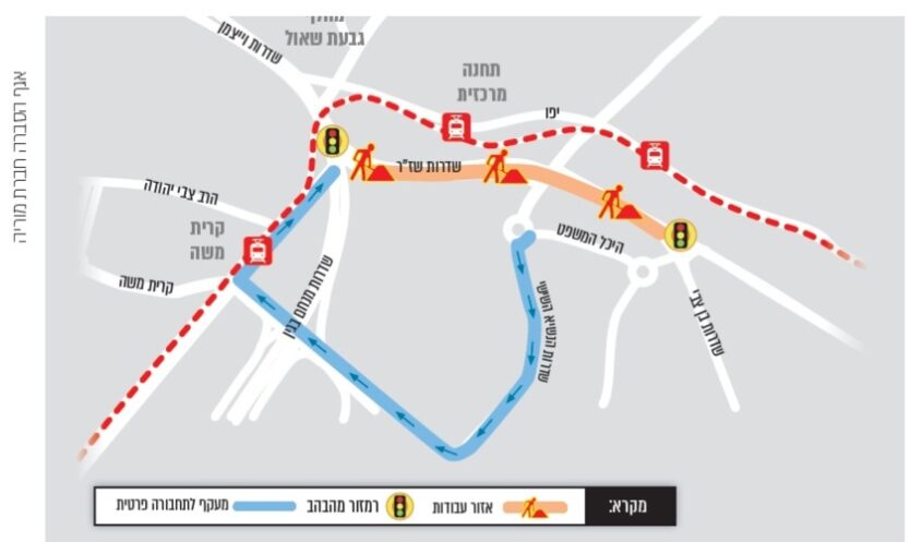 העבודות בחניון שז"ר (באדיבות חברת מוריה)
