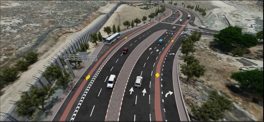 העבודות בצירי הכניסה לצפון ירושלים נכנסו לקצב מואץ (צילום: משרד התחבורה)